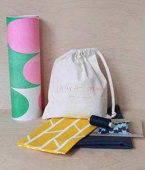 Make Your Own Cushion Kit - Convergence - Mustard