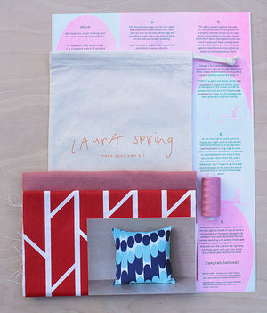 Make Your Own Cushion Kit - Convergence - Red