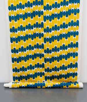 Fabric By The Metre - Milkky - Blue / Mustard