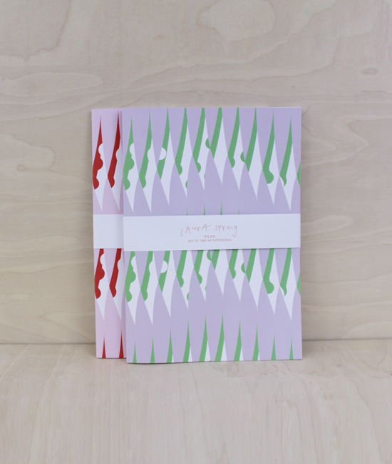 A4 Notebooks Duo - Peas - Laura Spring