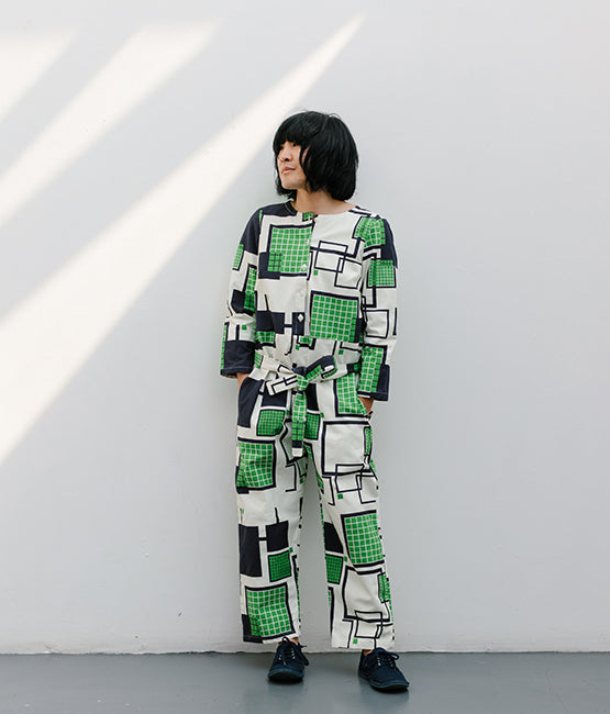 Jumpsuit #001 - Grid - A limited edition collab with Love & Squalor