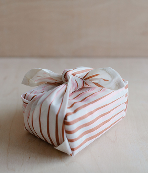 Small Fabric Wrap - Distort - Pink / Brown
