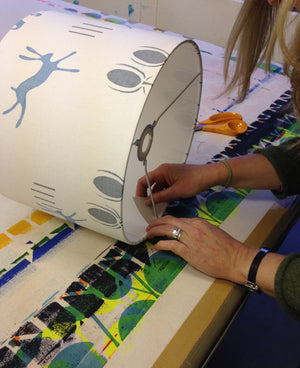 One-Day Lampshade Printing & Making Class: Saturday 13th April 2019